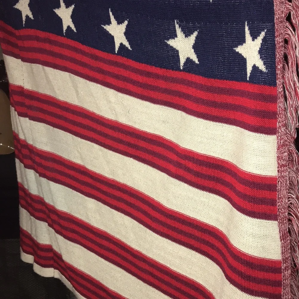 Patriotic Flag Themed sweater vest/tunic size S - Picture 5 of 10
